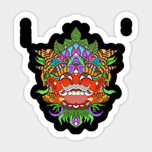 traditional mask Sticker